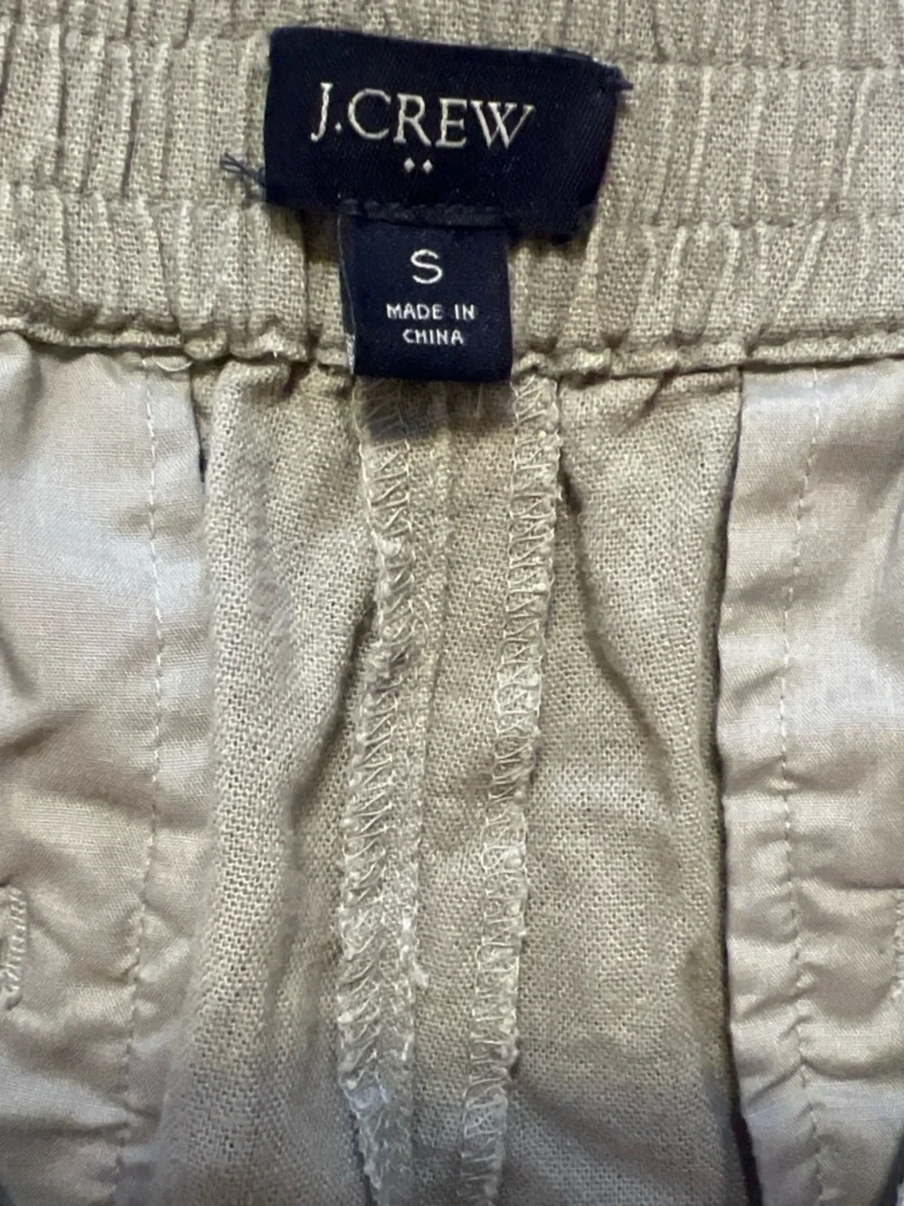 J. Crew Olive Utility Drawstring Shorts